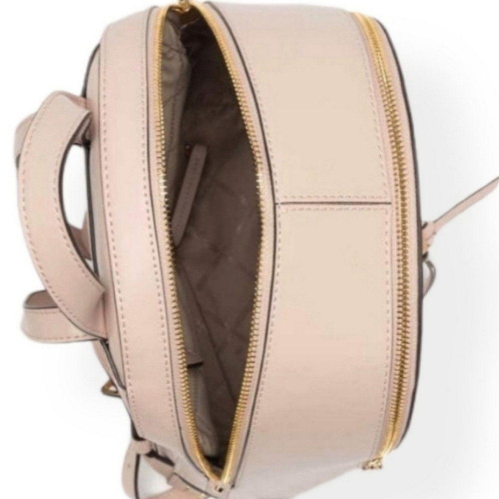 Michael Kors Rhea Studded Medium Pink Backpack - Picture 3 of 6